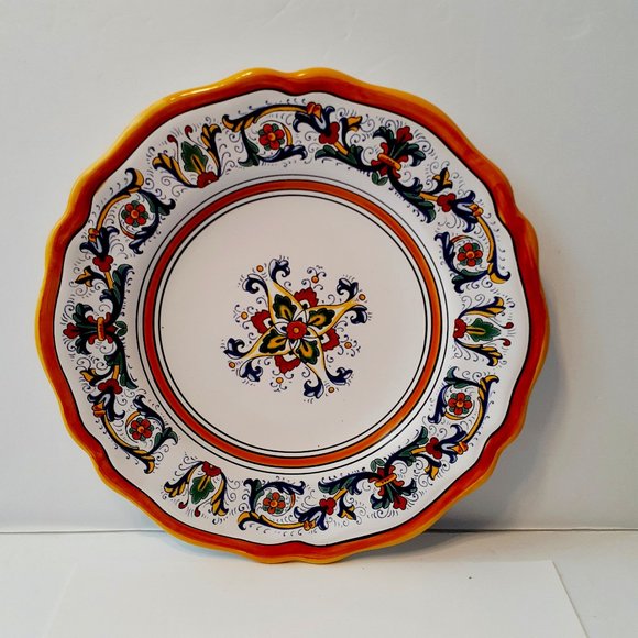 Sur la table Made In Italy Hand Dcorated in Deruta Italy 8.25" Plate - Picture 1 of 5